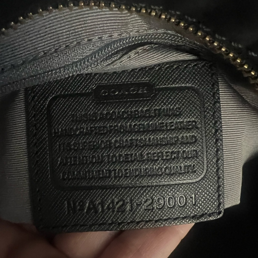 Coach Black Madison Saffiano Leather Mini Tote Bag - Picture 8 of 13